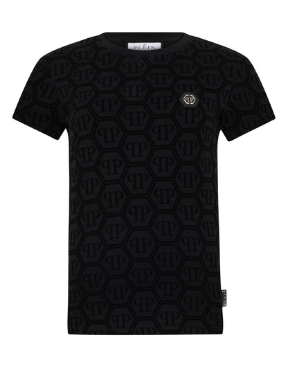 T-Shirt Philipp Plein "Jacquard Monogram" donna