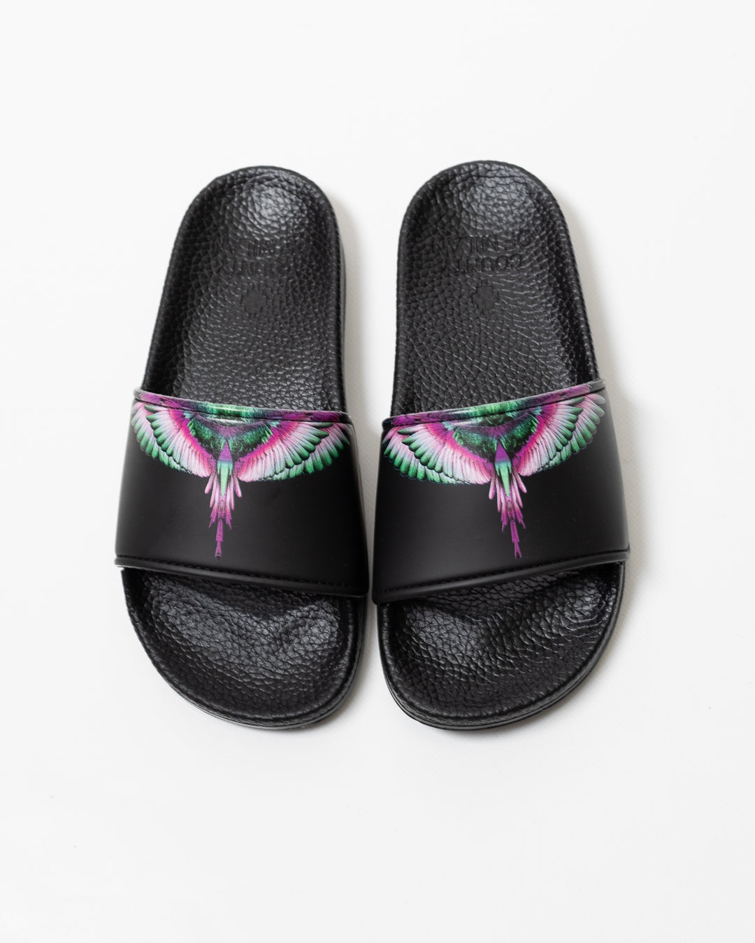 Ciabatte Marcelo Burlon in gomma "Icon Wings Pink" donna