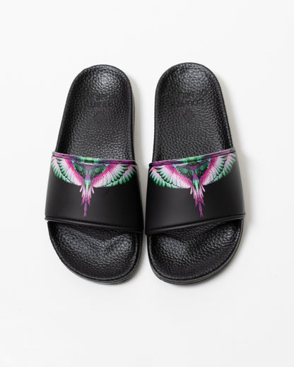 Ciabatte Marcelo Burlon in gomma "Icon Wings Pink" donna