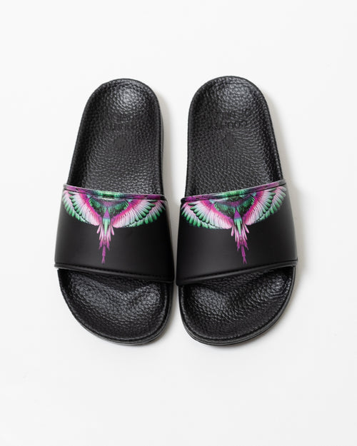 Ciabatte Marcelo Burlon in gomma "Icon Wings Pink" donna