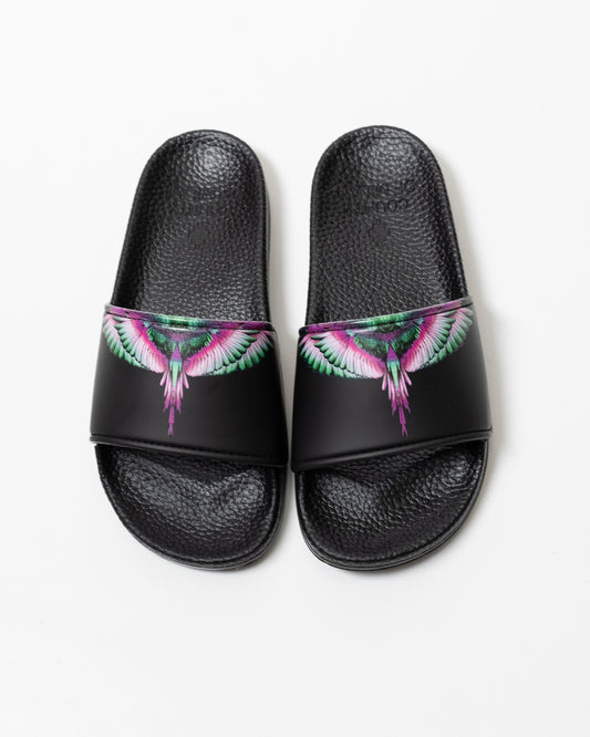 Ciabatte Marcelo Burlon in gomma "Icon Wings Pink" donna