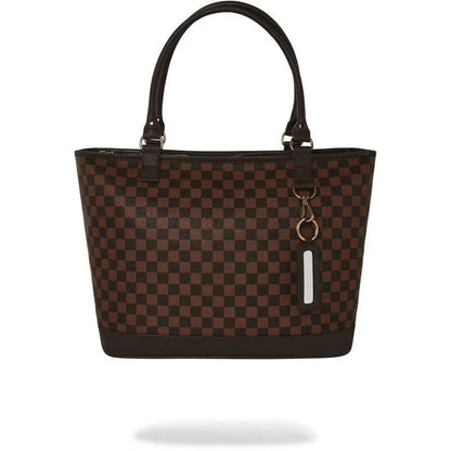 Borsa Sprayground marrone spec ops pixel emboss  tote