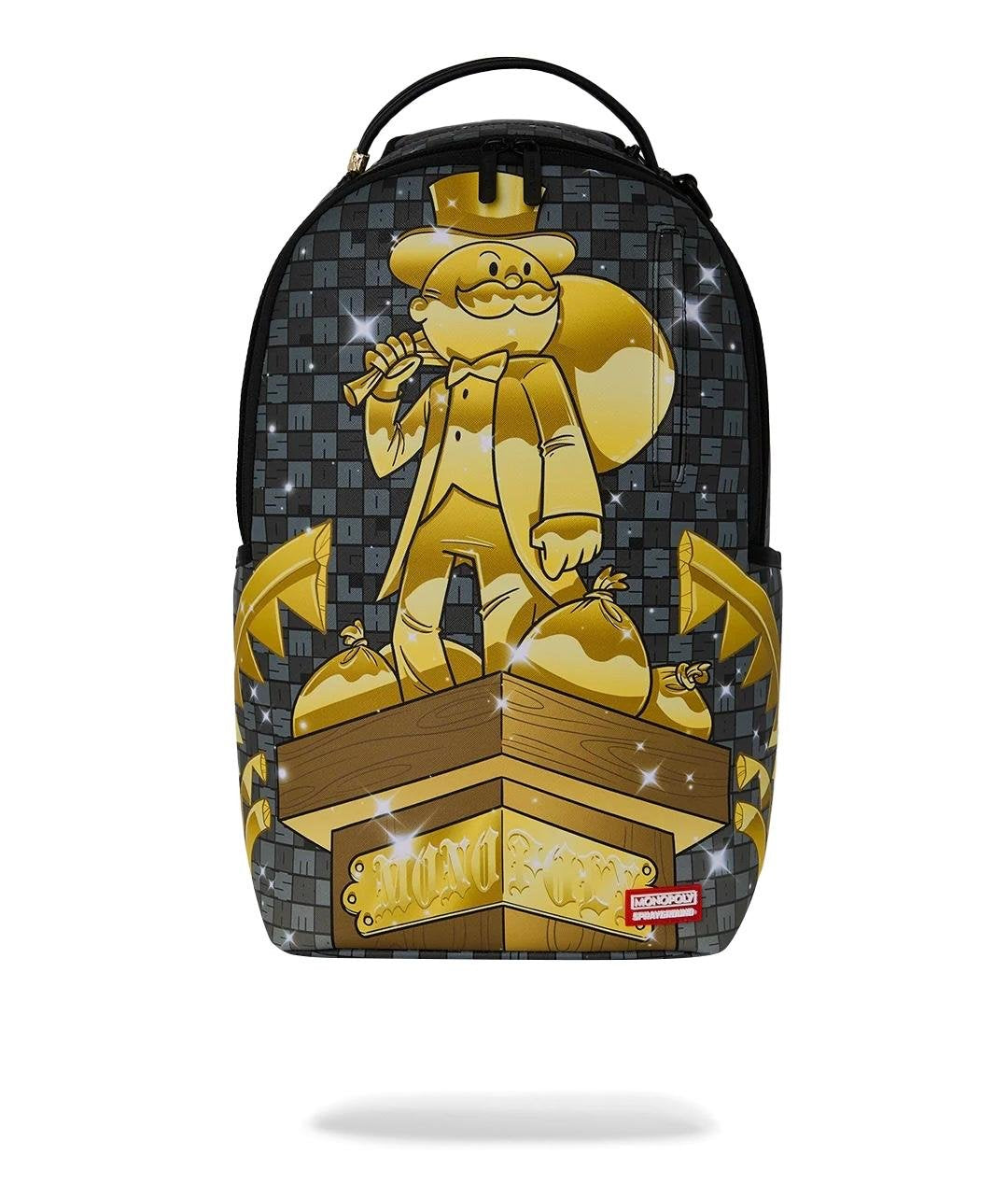 Zaino Sprayground nero MONOPOLY STATUE BACKPACK