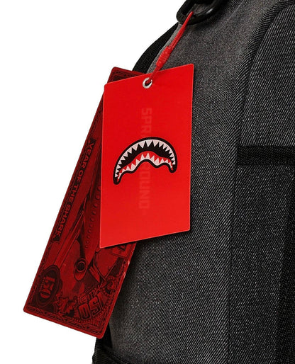 Zaino Sprayground nero Shark central painted dlxs backpack