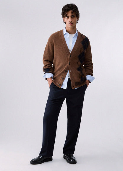 Cardigan Liu Jo in lana con fantasia rombi