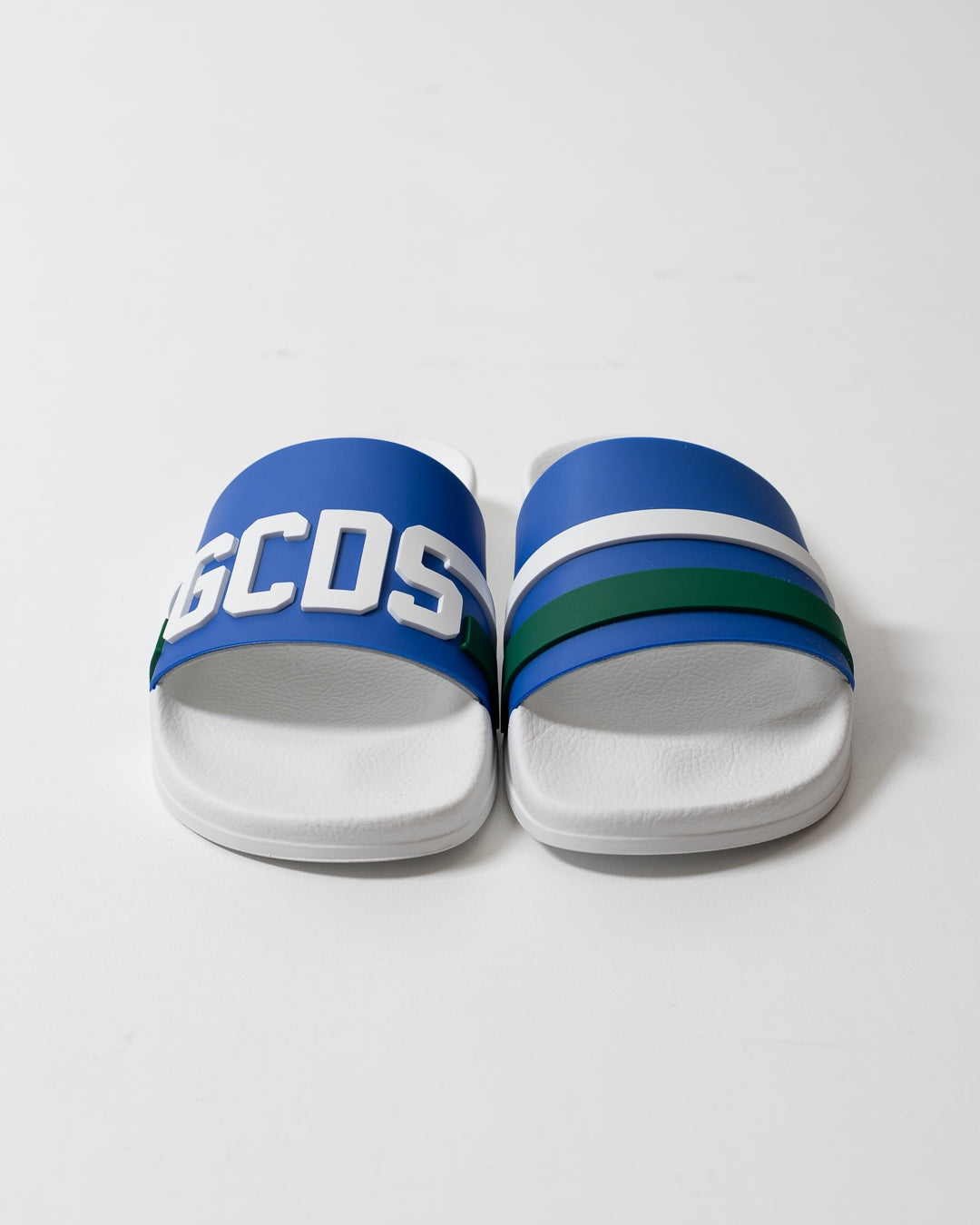 Ciabatte GCDS in gomma "Logo Band Blue" uomo
