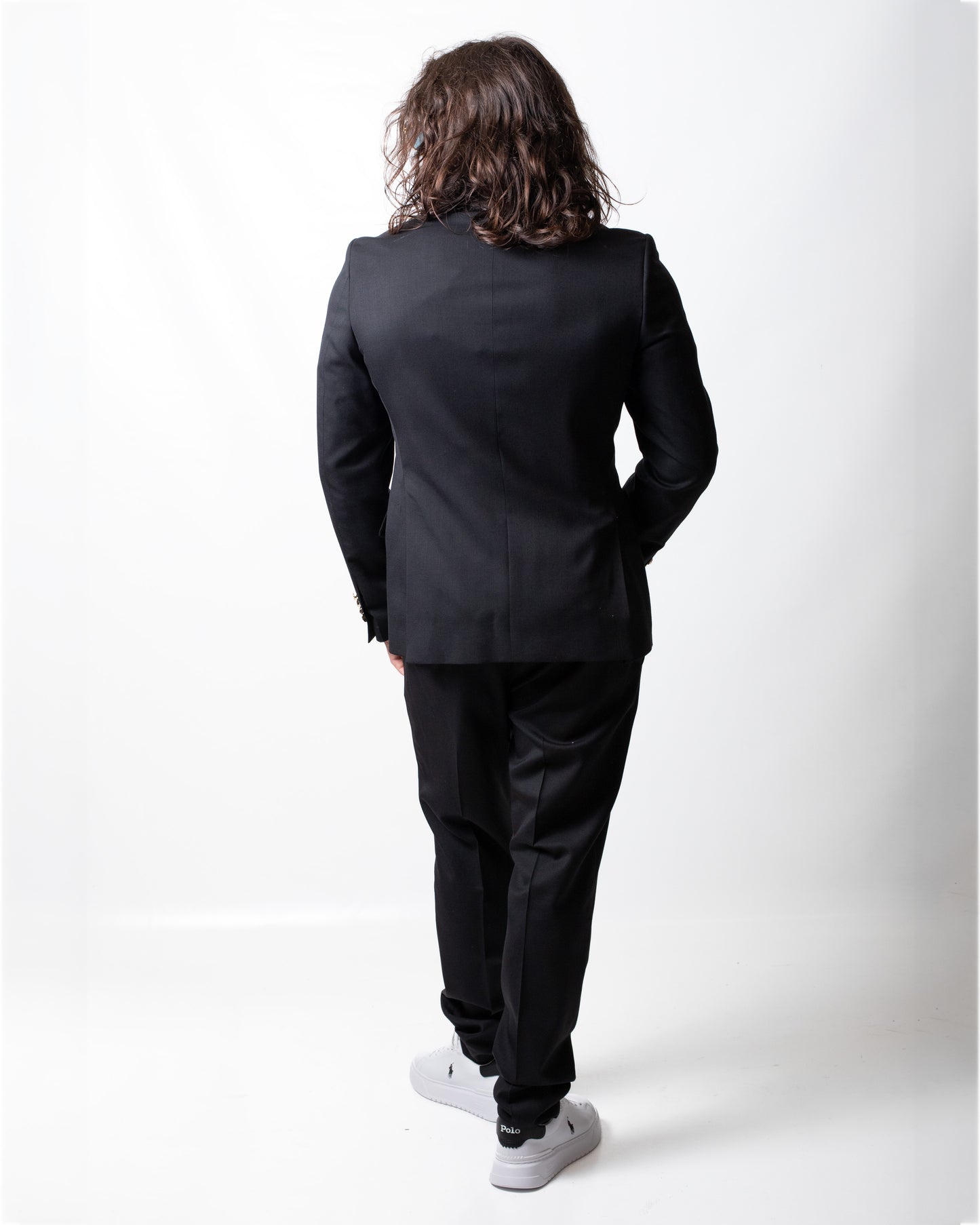 Abito Daniele Alessandrini con giacca doppiopetto in cashmere uomo