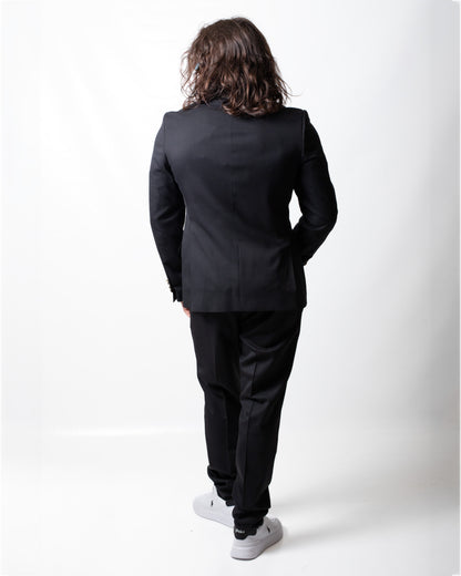 Abito Daniele Alessandrini con giacca doppiopetto in cashmere uomo