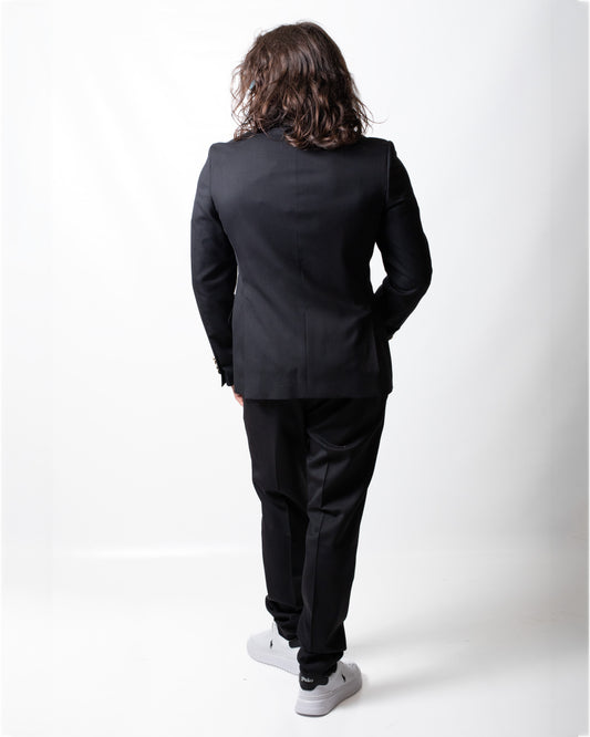 Abito Daniele Alessandrini con giacca doppiopetto in cashmere uomo