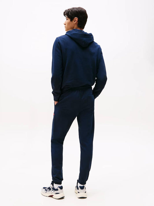 Pantalone Tommy Jeans in felpa "Flag Crew" uomo