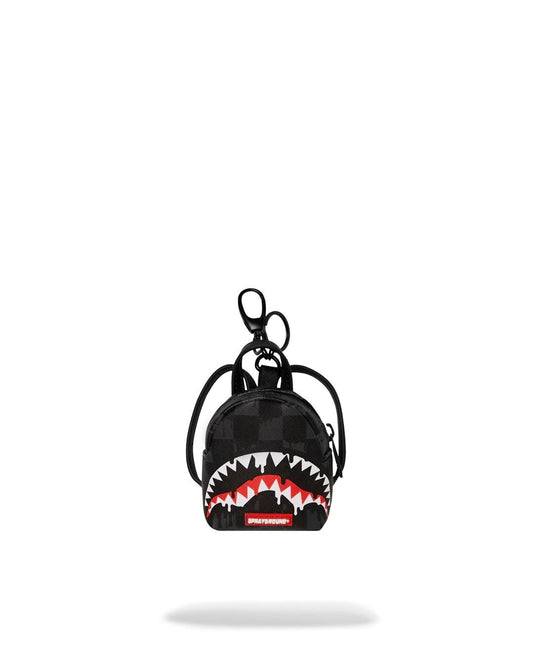 Portachiavi Sprayground nero Dripping sharks in paris backpack keychain