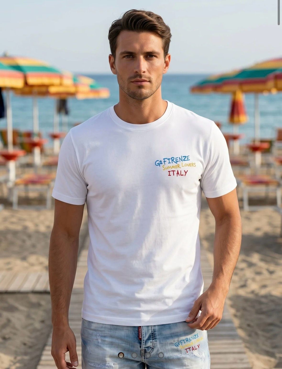 T-Shirt G2Firenze con logo ricamato
