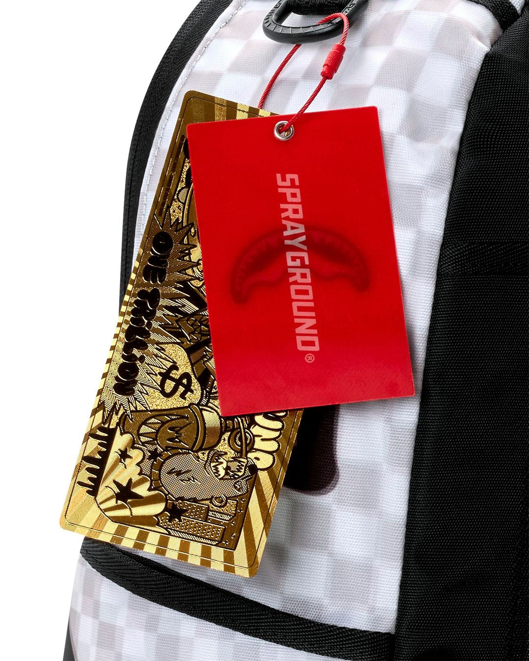 Zaino Sprayground bianco SHARKS IN PARIS 3D EFFECT BACKPACK