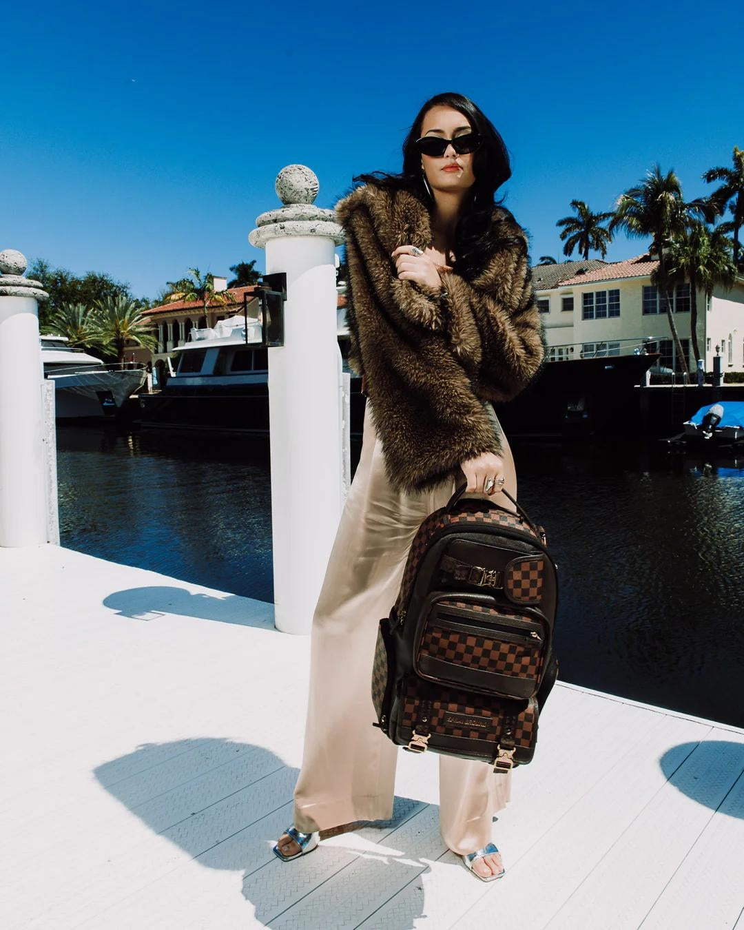 Zaino Sprayground marrone Sip cargo dlx backpack