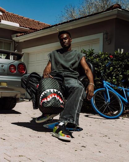 Zaino Sprayground nero Dripping sharks in paris dlxv backpack