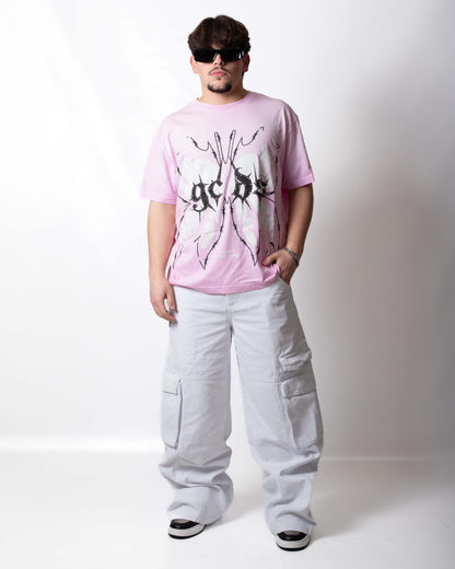 T-Shirt GCDS "Tribal Butterfly" over uomo
