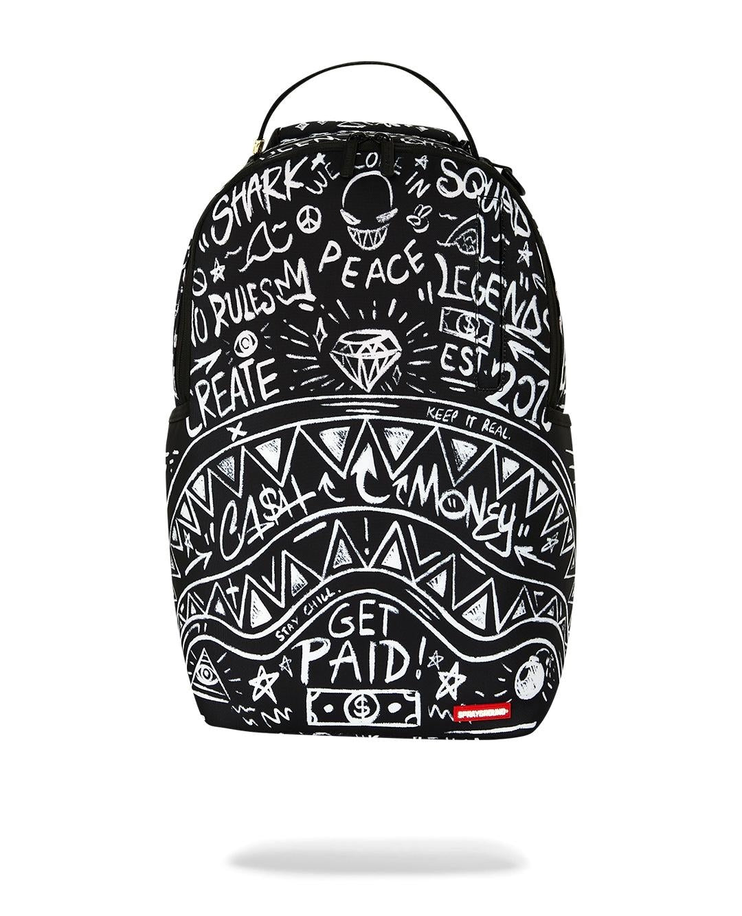 Zaino Sprayground nero CRAZY THOUGHTS BACKPACK 