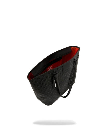 Borsa Sprayground nero RAISED CHECK TOTE
