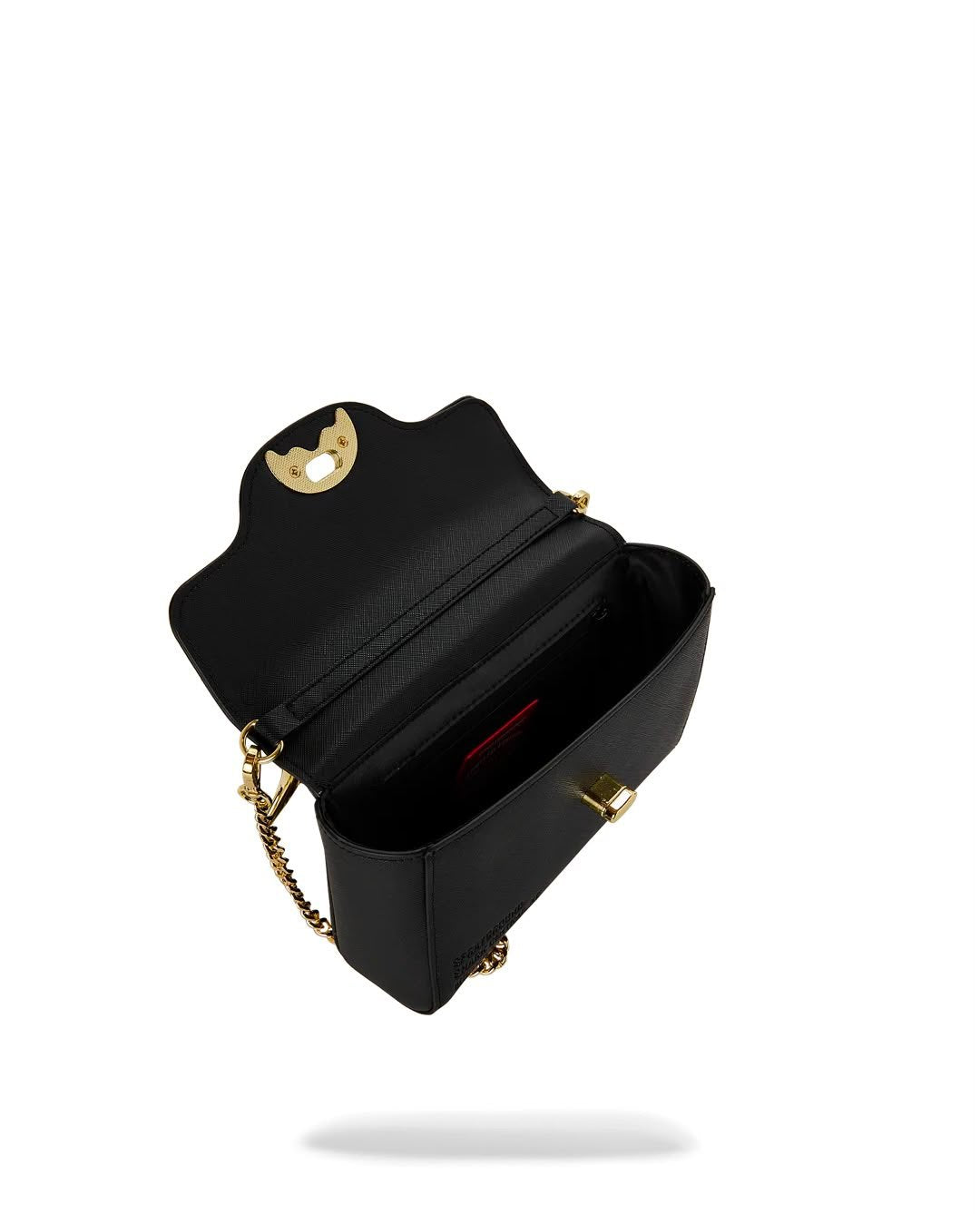 Borsa a spalla Sprayground "BLACKED OUT EMBOSSED GOLD SHARK HANDBAG"