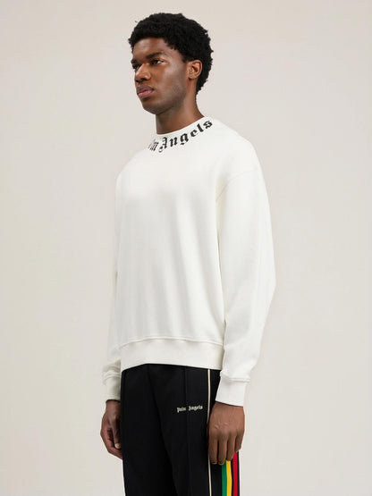 Felpa Palm Angels girocollo "Neck Logo Regular" uomo