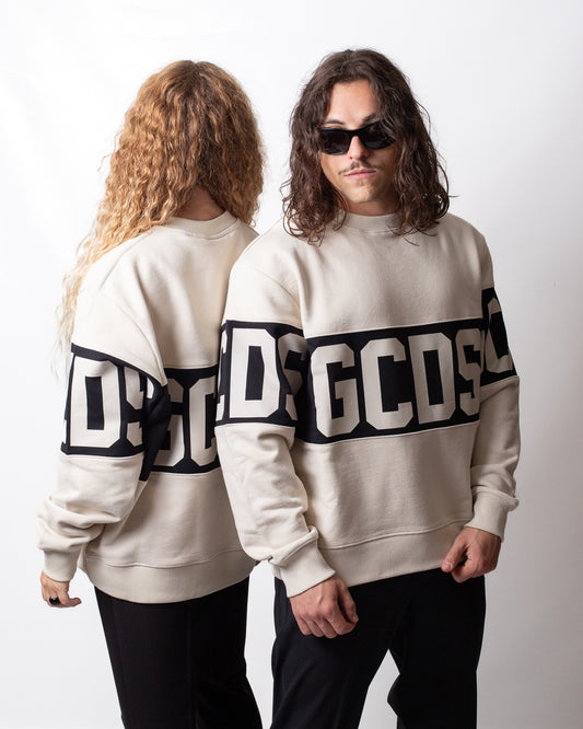Felpa GCDS girocollo "Band Logo"