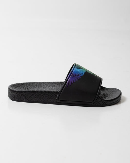 Ciabatte Marcelo Burlon in gomma "Icon Wings Rainbow" uomo