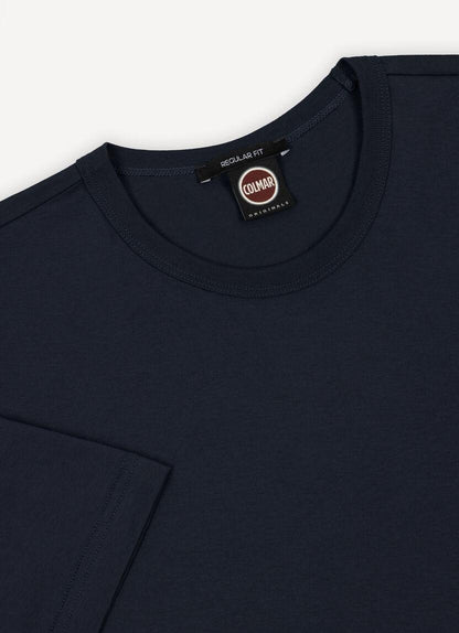 T-Shirt Colmar basic con logo in gomma uomo