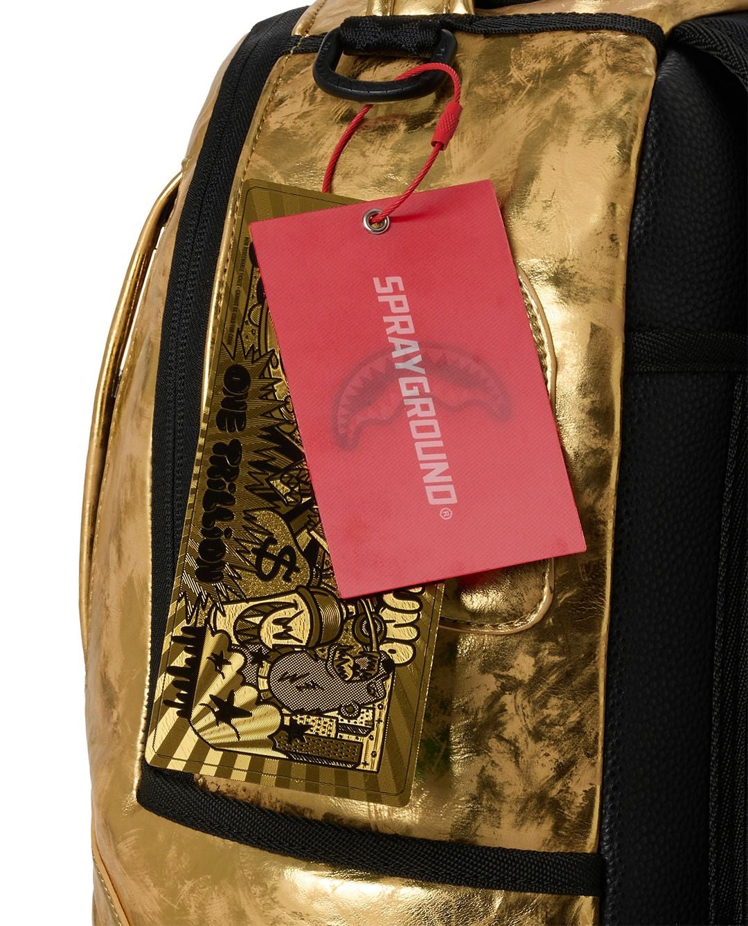 Zaino Sprayground oro GOLD WEATHERED BACKPACK