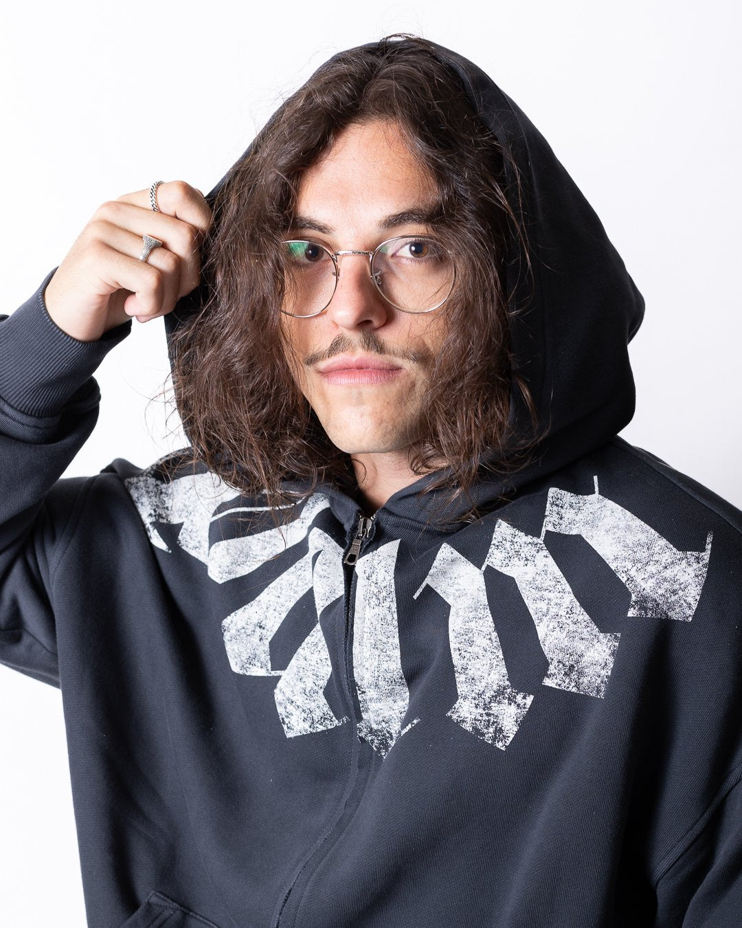 Felpa Palm Angels "Curved Logo"