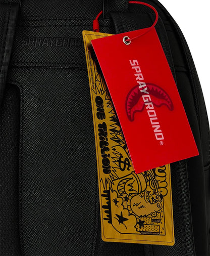 Zainetto Sprayground nero CENTER RIP REVEALING GRAY CHECK SAVAGE BACKPACK 