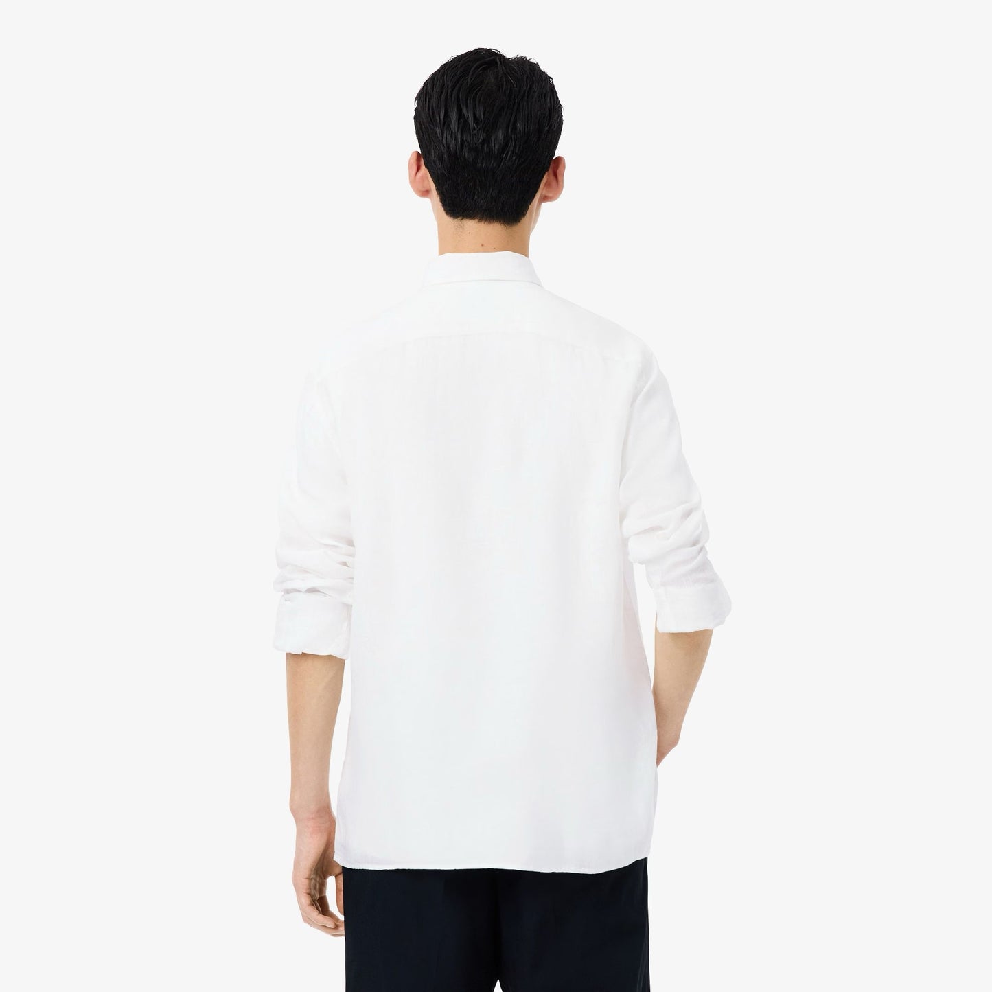 Camicia Lacoste regular in lino uomo