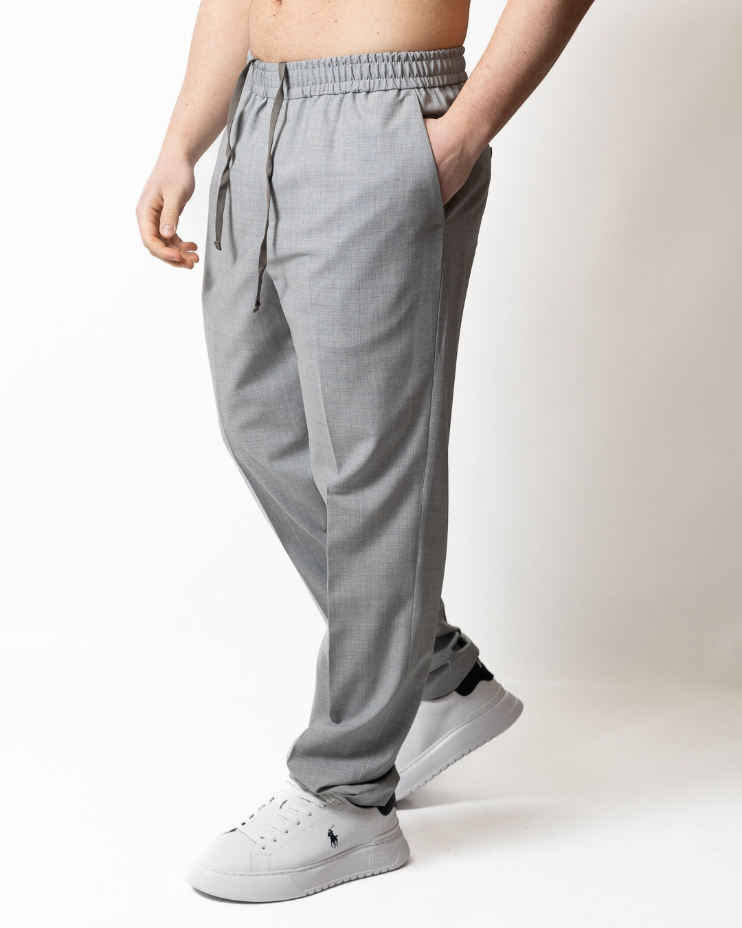 Pantalone Liu Jo jogger in misto lana uomo