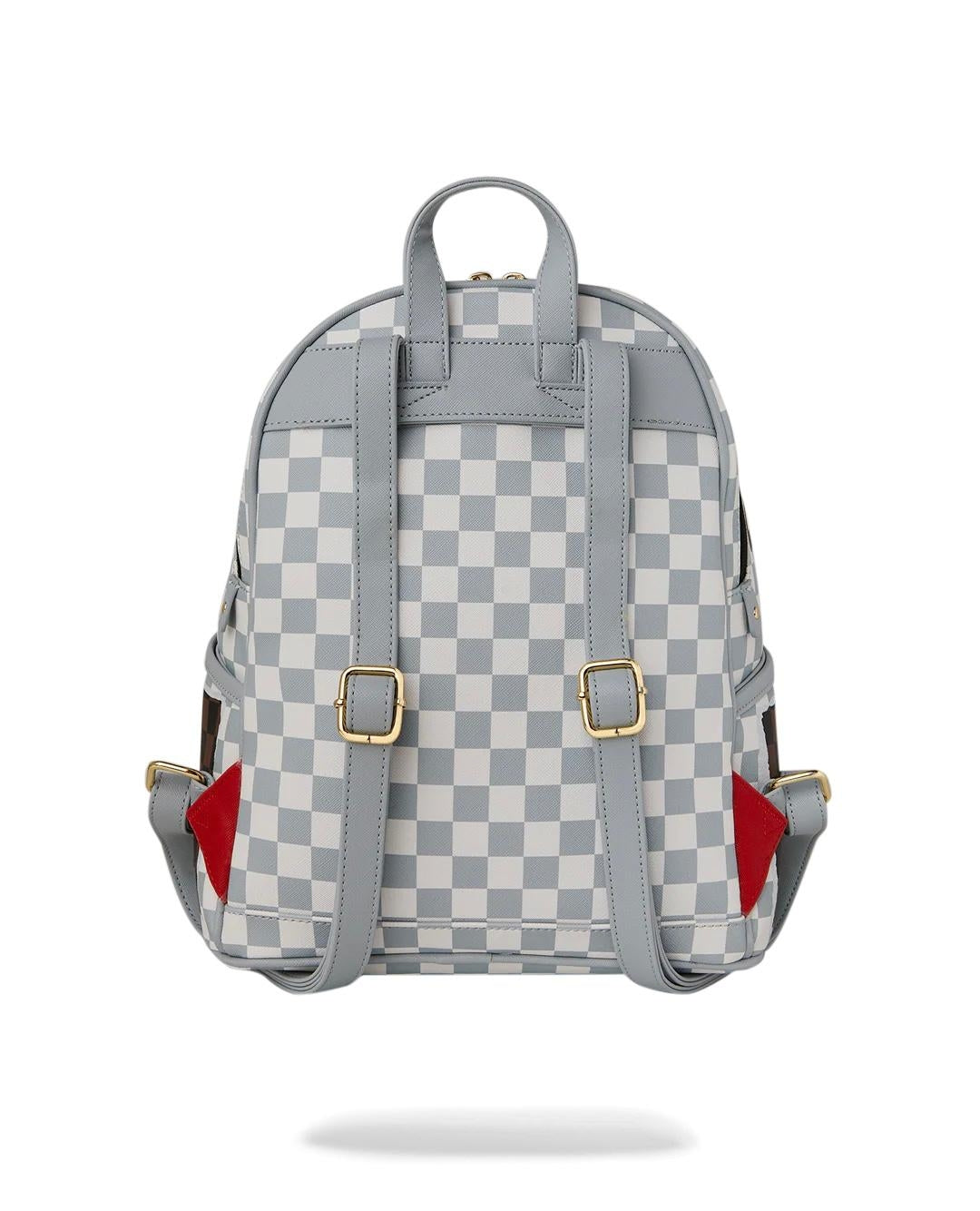 Zainetto Sprayground marrone "CREAM AND BROWN TEAR CHECK SAVAGE BACKPACK"