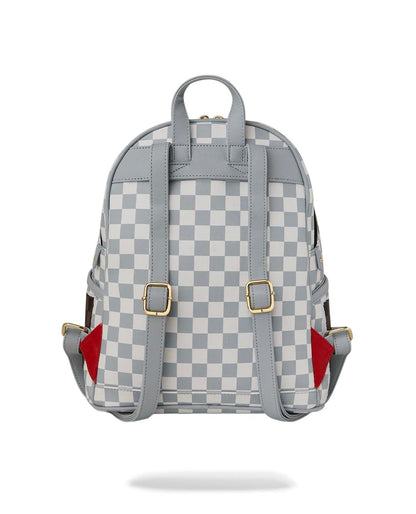 Zainetto Sprayground marrone "CREAM AND BROWN TEAR CHECK SAVAGE BACKPACK"