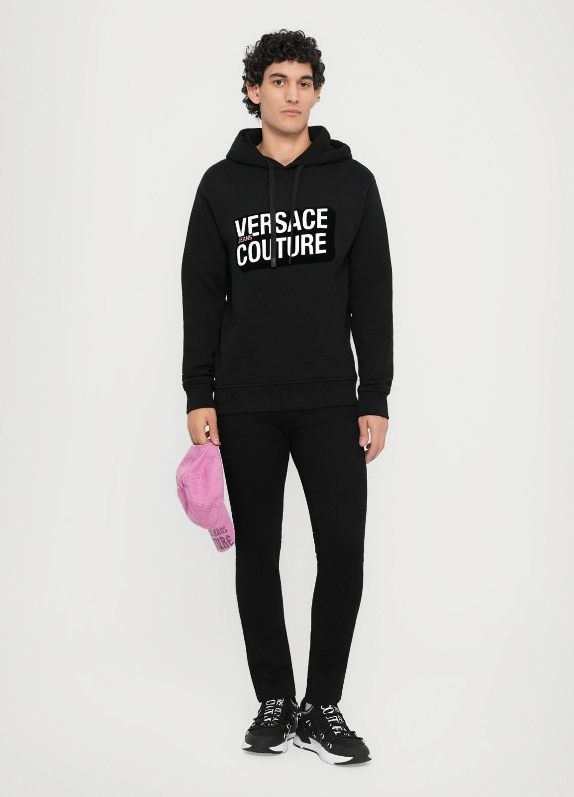 Felpa Versace Jeans Couture "Fleece Logo Square" uomo