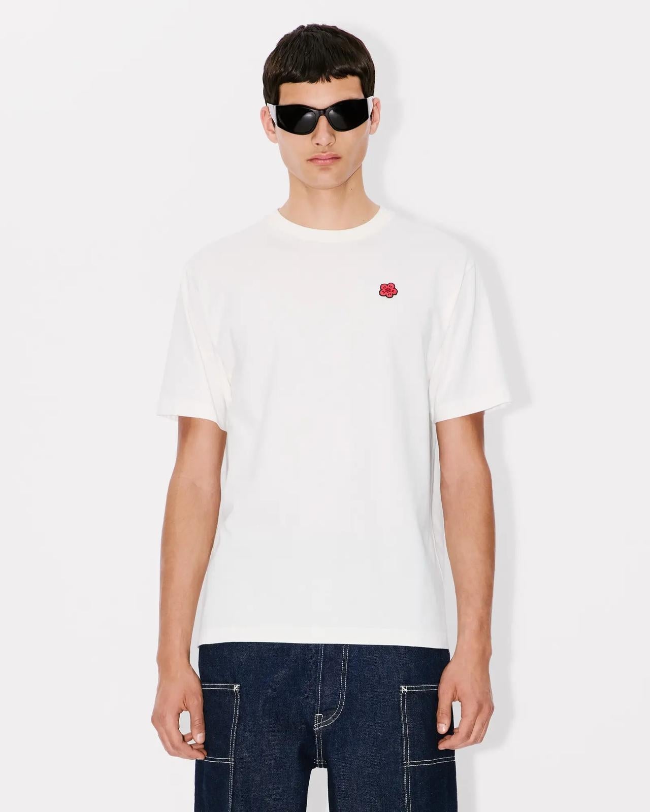 T-Shirt Kenzo con logo boke flower in ricamo