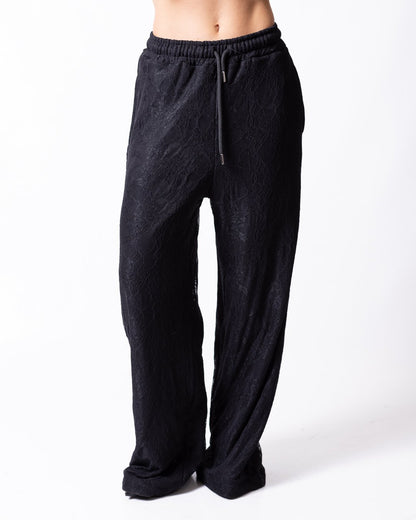 Pantalone Disclaimer con dettaglio in pizzo donna