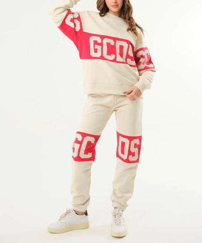 Pantalone GCDS in felpa "Band Logo"