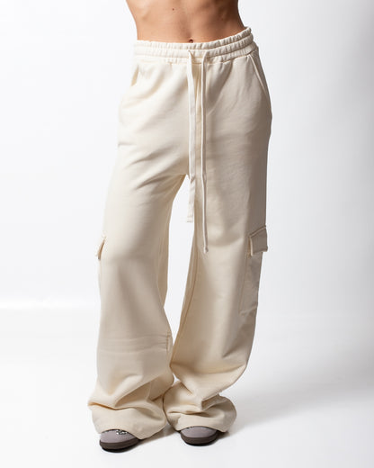 Pantalone Comme des Fuckdown cargo in felpa con stampa donna
