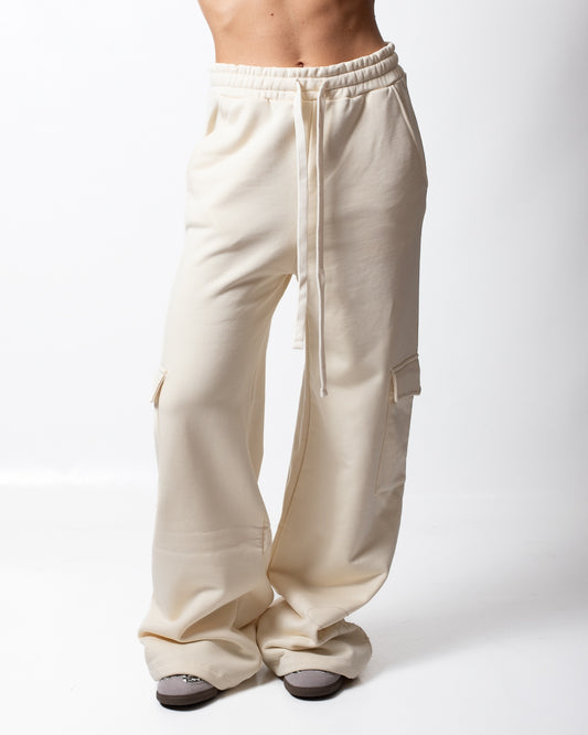 Pantalone Comme des Fuckdown cargo in felpa con stampa donna