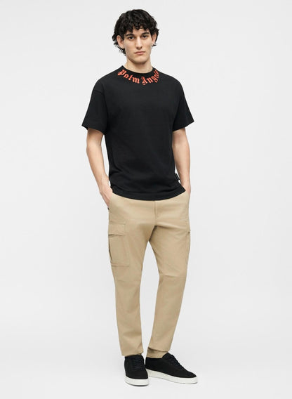 T-Shirt Palm Angels "Neck Logo Regular" uomo