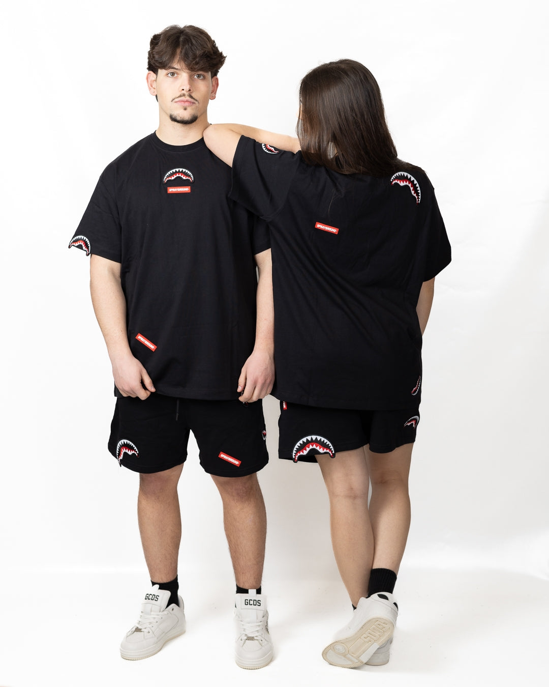 Bermuda Sprayground "Shark Patches black"