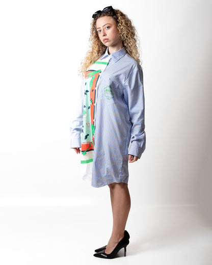 Abito Moschino Jeans a camicia con stampa donna