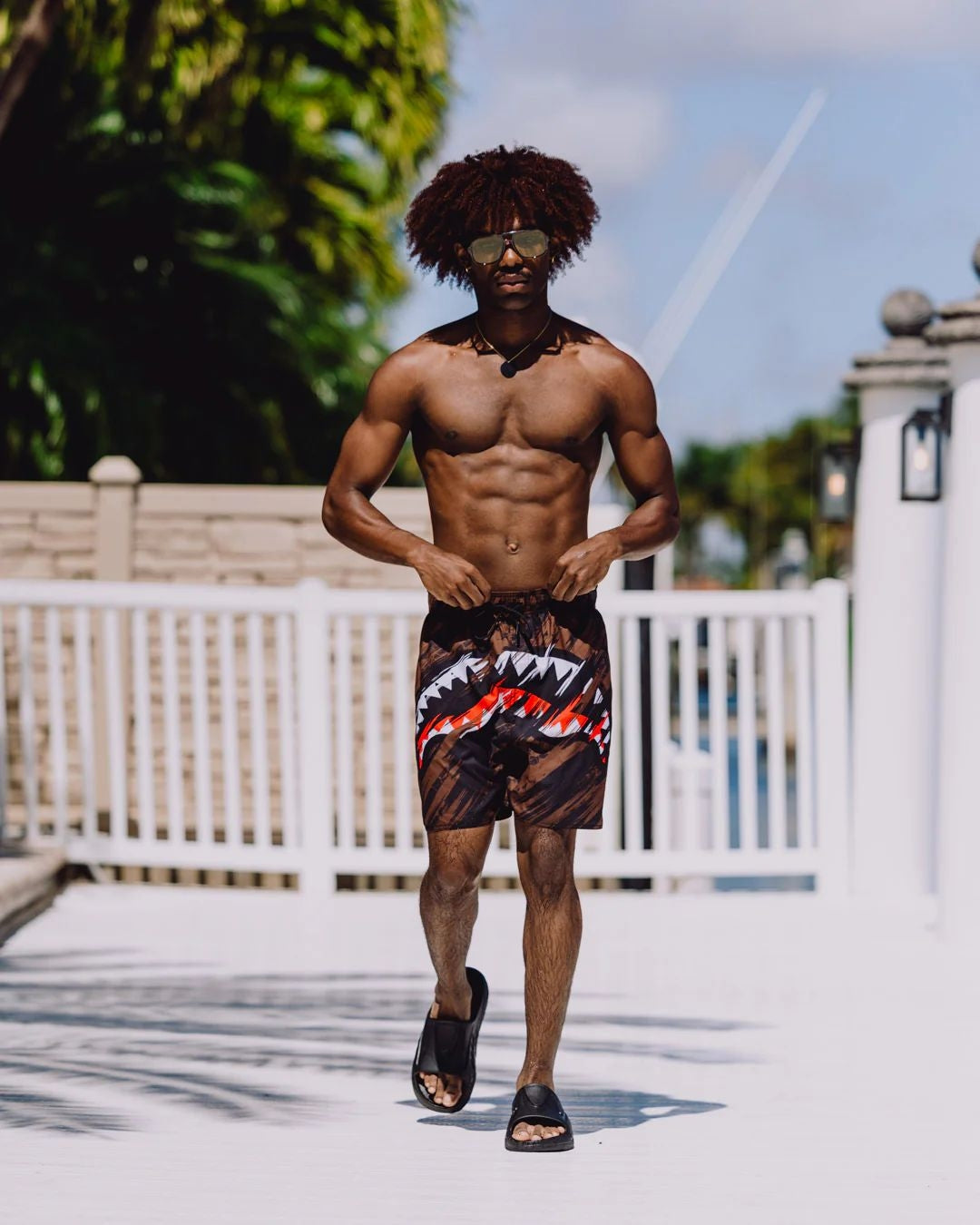 Boxer mare Sprayground con stampa smeared grunge 