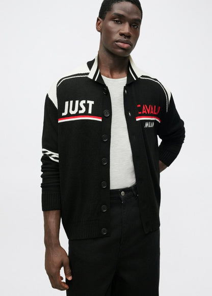 Maglia Just Cavalli polo "Logo Jacquard" uomo