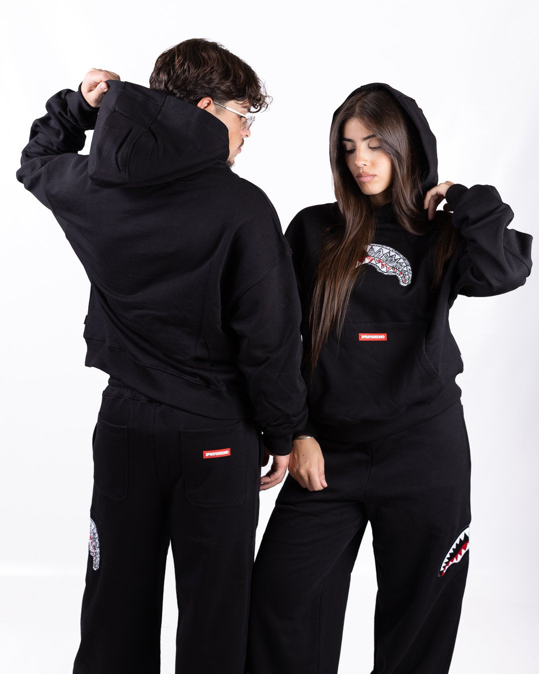 Felpa Sprayground con cappuccio "Sketch Shark"
