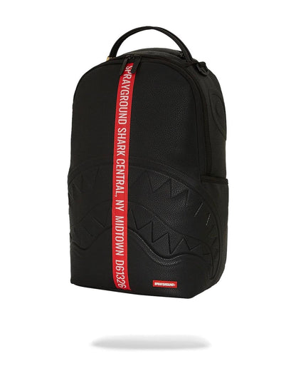 Zaino Sprayground nero Shark central next stop zip dlxsv backpack