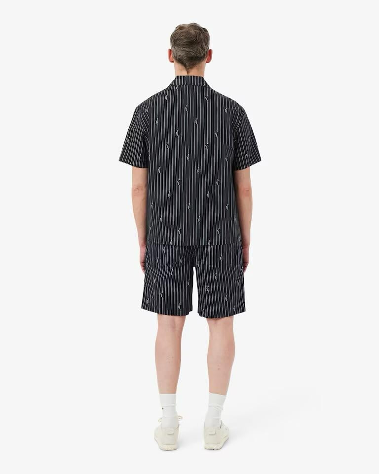 Bermuda Lacoste stampa pinstripe uomo