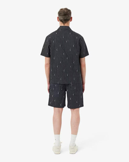 Bermuda Lacoste stampa pinstripe uomo