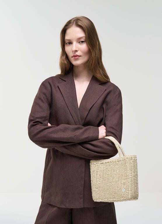 Borsa Colmar a mano in rafia donna